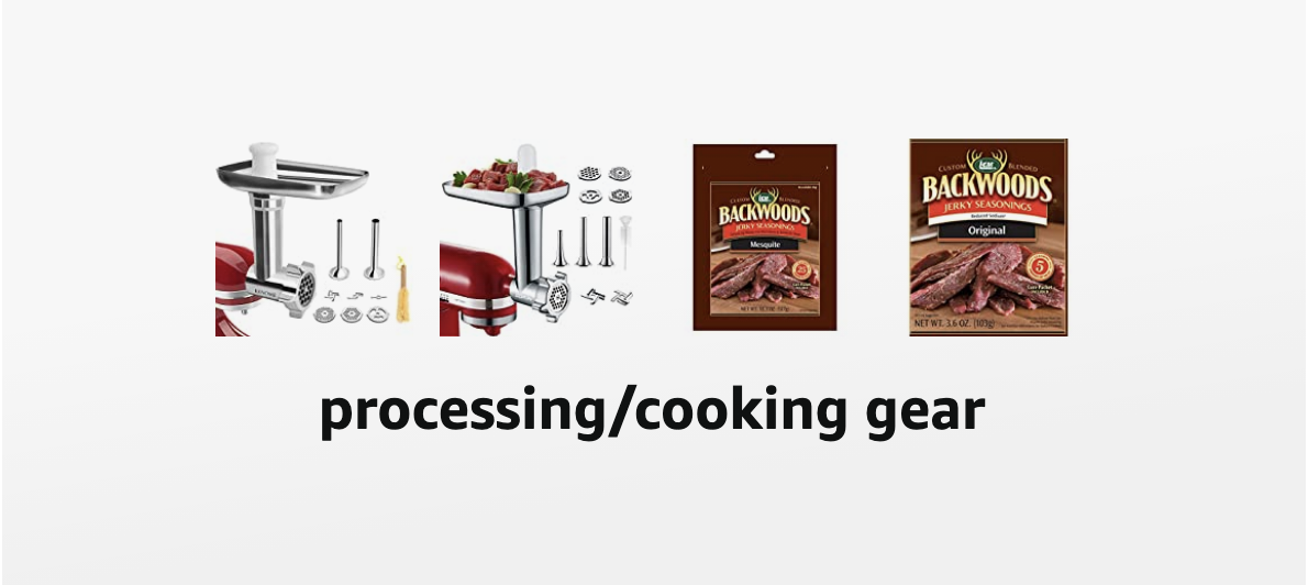 processing and cooking gear